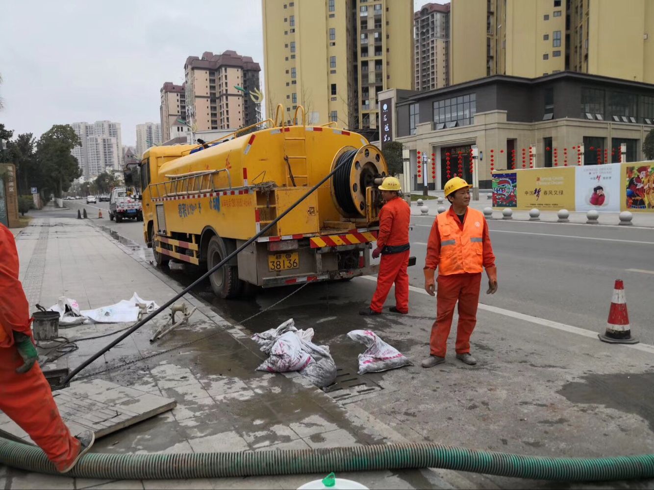 江城排污管道清淤-管道清洗